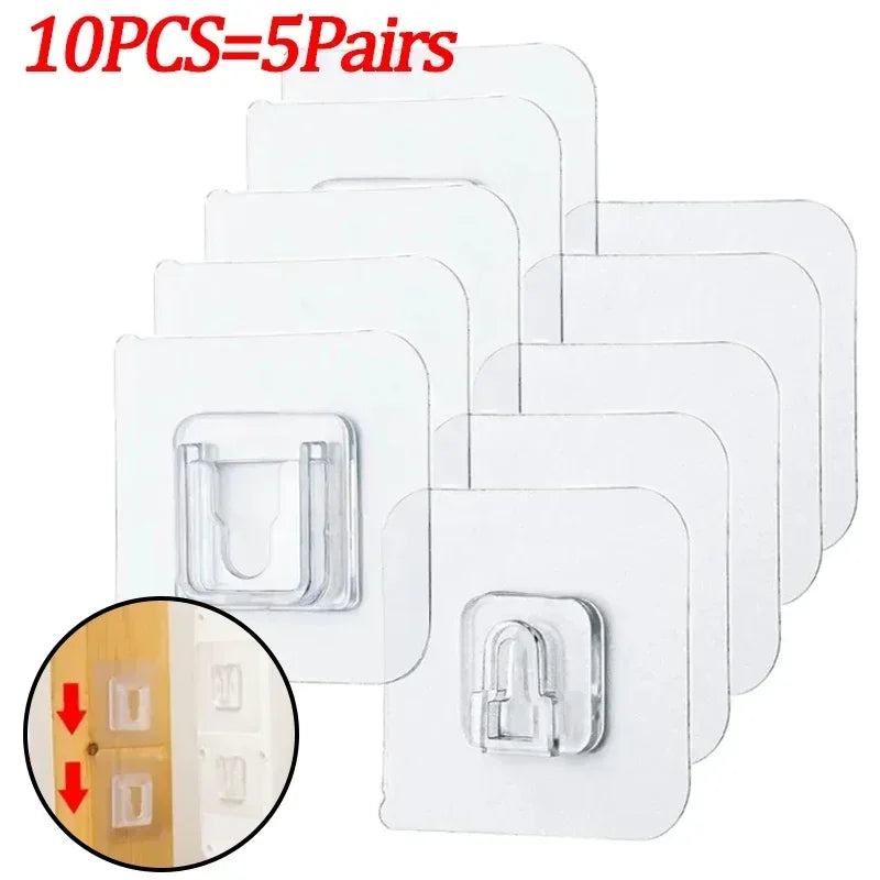 adhésifs blancs multi usages 10 pièces organiseur moderne prise électrique support cuisine blanc