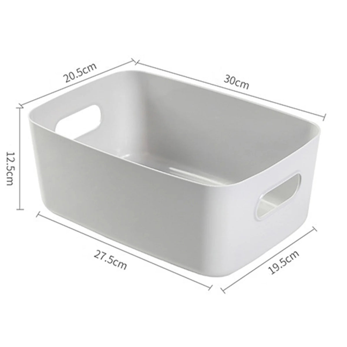 boîte rangement moderne poignées blanc beige bleu marine imperméable plastique