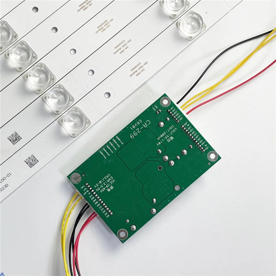 bandes led blancs moderne téléviseur lcd rétroéclairage transparent accessoires électroniques câbles connecteurs 12v