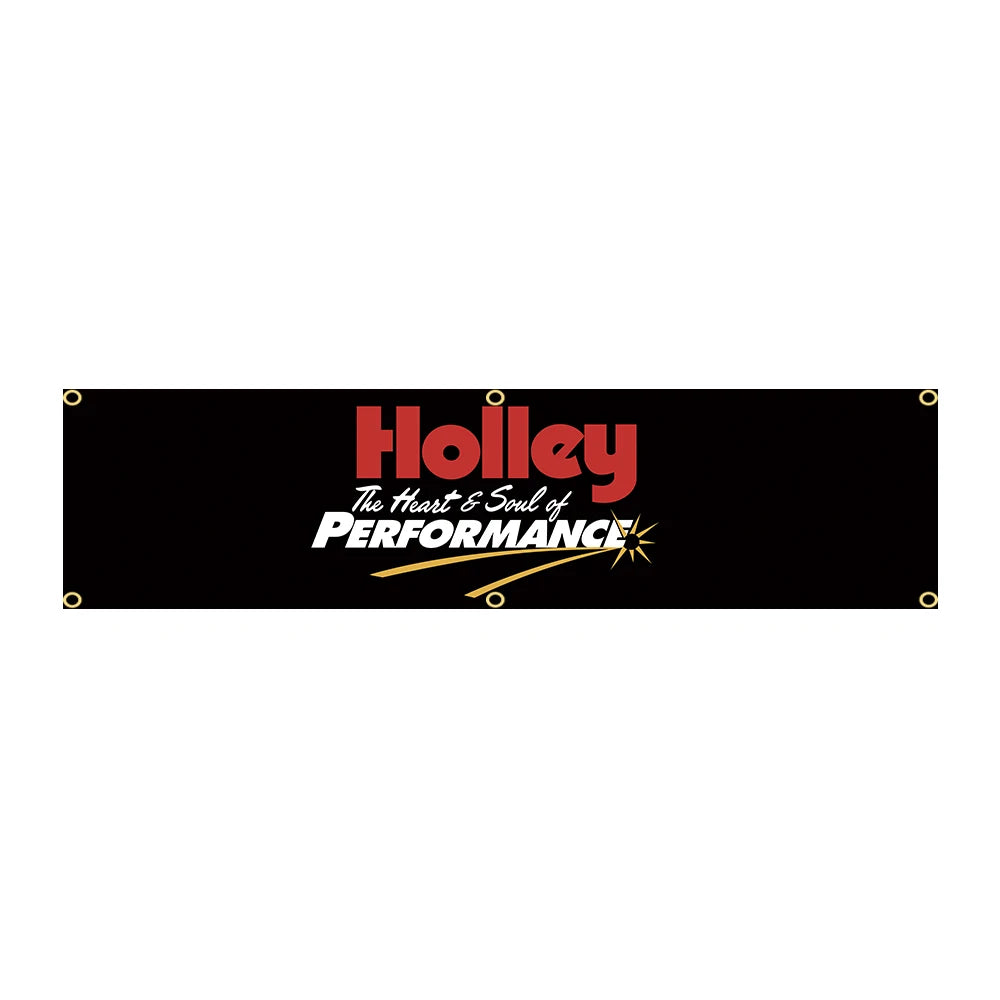bannière publicitaire holly performance rouge noir blanche decoration super tex polyester
