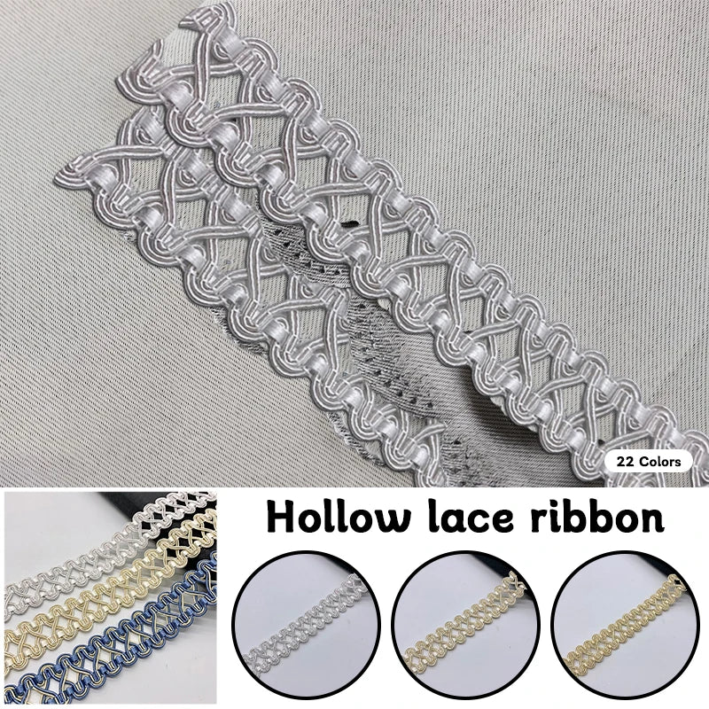 ruban dentelle intégrées largeur 3cm couleurs argent doré classique élégant opaque polyester écologique élastique
