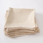 serviettes coton rose pâle minimaliste 40x40cm réutilisables table maison party