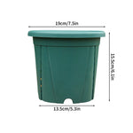 pots racines plastique moderne vertclair beige bleufoncé rayures grille drainage support hydroponie plantes