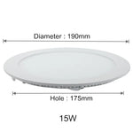 plafonnier led rond encastré moderne blanc aluminium dimmable transformateur intérieur maison