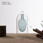 vase verre transparent moderne bouteille diffuseur parfum aromathérapie décoration salon minimaliste