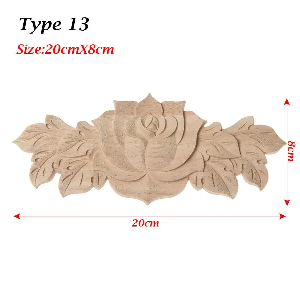 appliques murales bois sculptées fleurs détaillées artisanal baroque naturel moderne