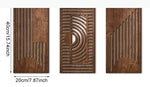panneaux decoratifs murals modernes motifs vegetaux geometriques beige clair marron foncé vert foncé minimalistes