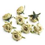 fleurs artificielles roses bouquet blanc rose violet 10 pièces décoration mariage