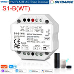intelligent wifi interrupteur lumière blanc moderne minimaliste fixe led tactile rotatif