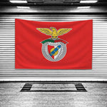 drapeau sport lisboa benfica rouge aigle doré classique intérieur décoration chambre polyester tissage rectangle