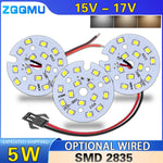 ampoule led plaque 40mm blanc 6000k diodes smd modernes câble connecteur