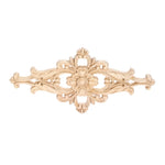 décoration murale bois sculpté floral applique baroque beige clair maison meuble