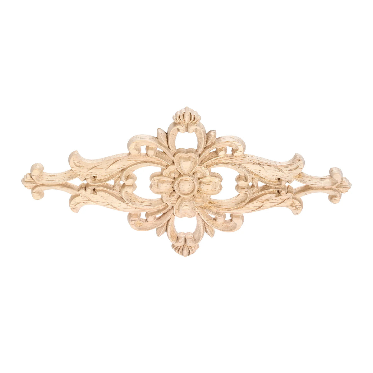 décoration murale bois sculpté floral applique baroque beige clair maison meuble