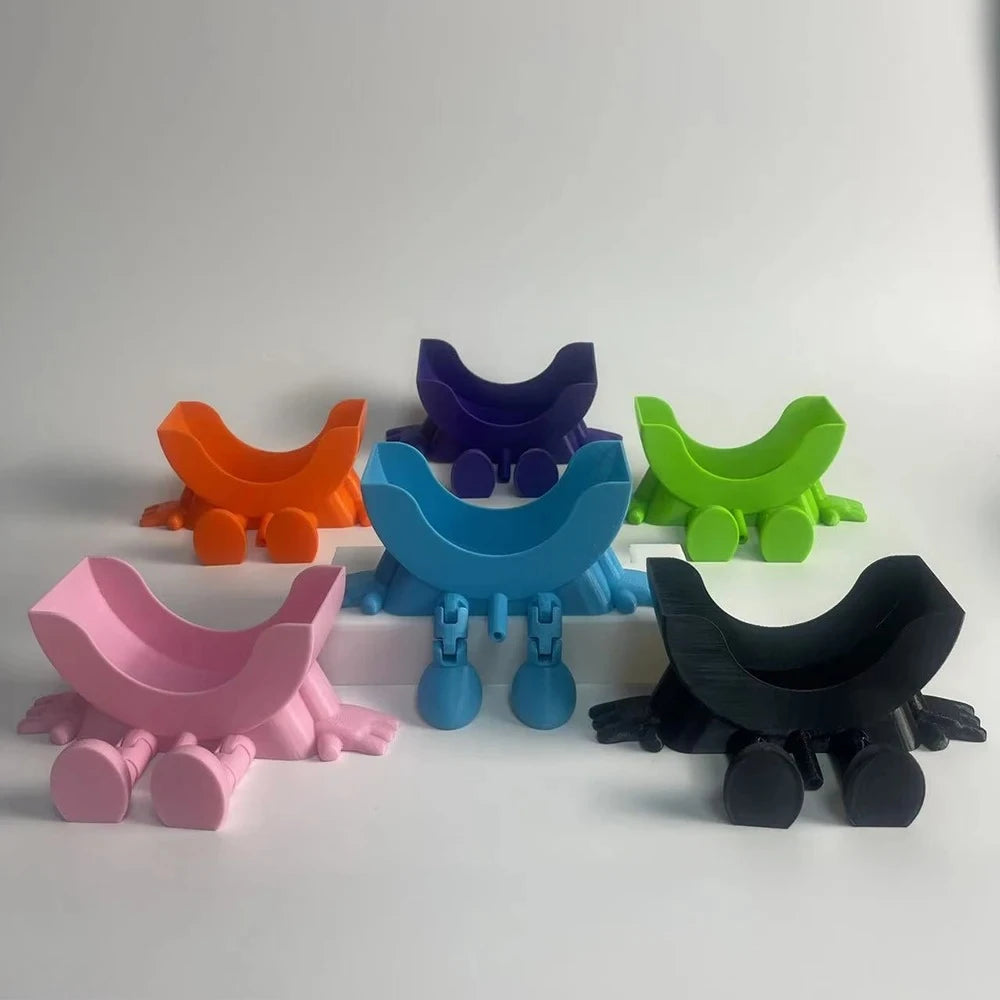 porte savon souriant clips couleur bleue jaune orange vert rose rangement évier créatif animé