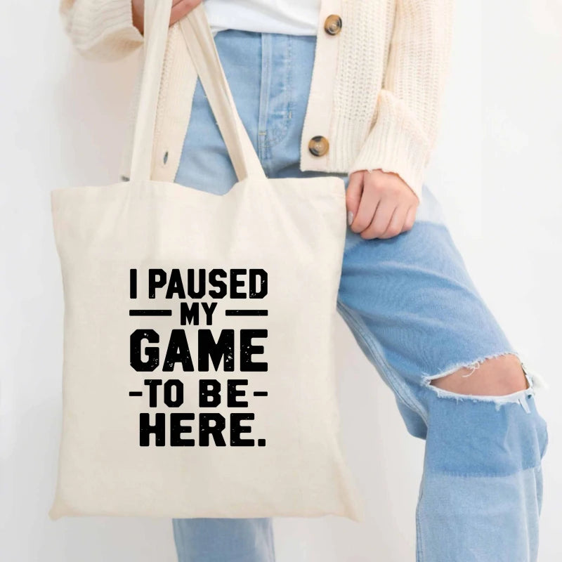 sac main toile beige clair moderne poignées détachables réutilisable écologique multifonction casual