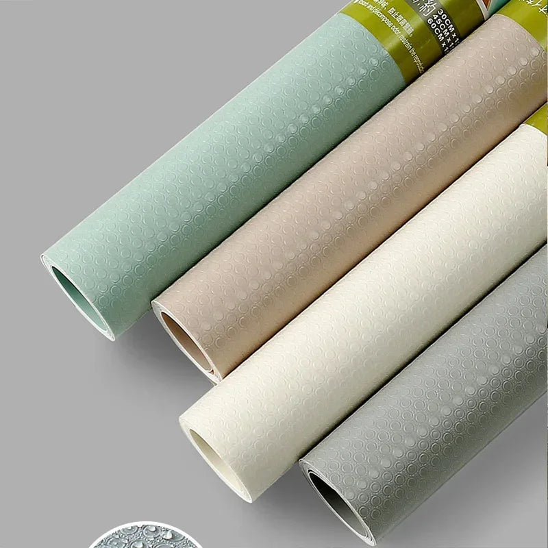 papier peint moderne adhésif vert clair points blancs gris clair