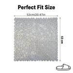 tapis salle bain douche galets antidérapant motifs ronds drainage ventouses moderne minimaliste
