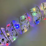 ruban lumineux or blanc multicolore étoiles motifs floraux décoratif festif 10m 5m 2m 100led
