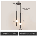lampe suspendue moderne ampoule led noir blanche sphère lumineuse minimaliste chambre coucherDecoration