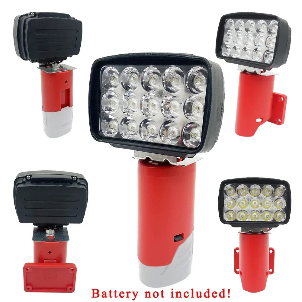 lampe torchon led rouge noir 1200 lumens 50m focale non réglable outdoor moderne