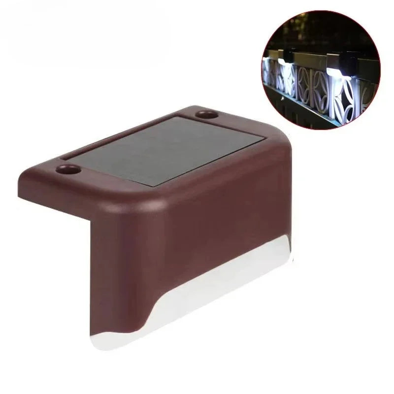 lumière solaire led moderne noire adhésive extérieure chemin patio ip44