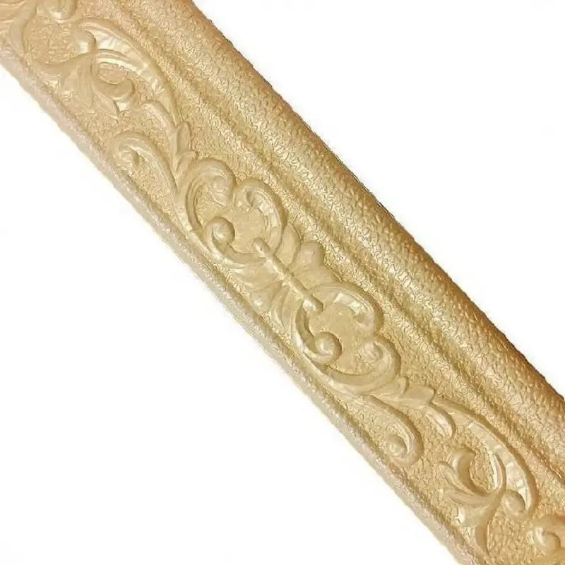 ruban decoratif adhesif ornements floraux blanc or cuivre argent classique impermeable anti statique absorption