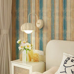 papier peint vinyle rayures bleu clair rustique vintage adhésif mur salon chambreOpaque PVC classique