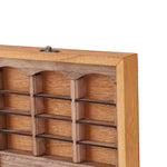 présentoir livres miniatures coffret bois clair rustique vintage fenêtres plastique soulagement stress étagère
