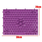 tapis massage points concaves violet vert rose bleu moderne opacité yoga circulation sanguine