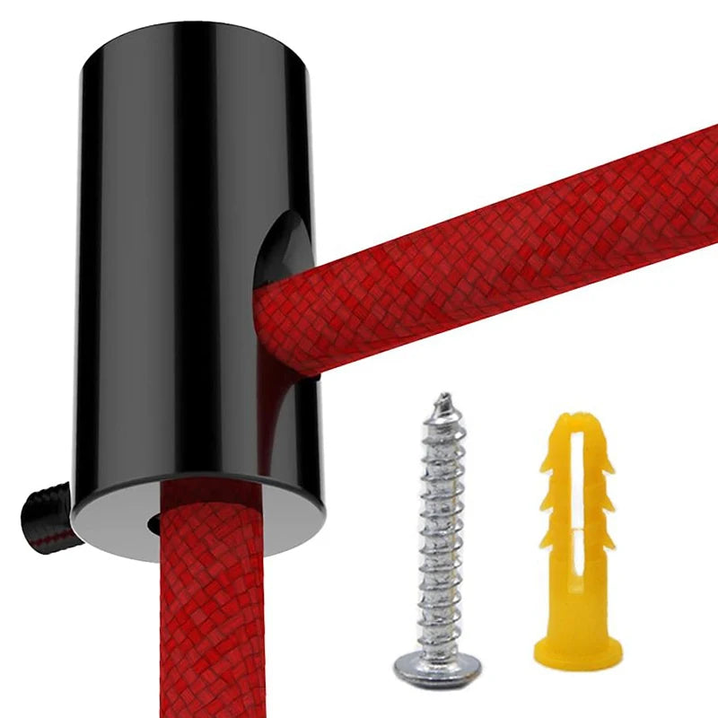 support câble tissé moderne vis fixations noir rouge blanc bleu abs