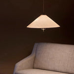 Suspension lumineuse tissu texturé vintage 6000K 3000K doré noir salon chambre