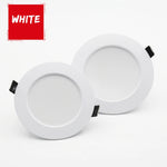 spots led encastrables 7w 9w 12w 15w 18w blanc argent clips modernes