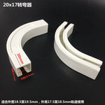 connecteur rail rideau blanc moderne quincaillerie decoration fenetre plat lisse invisible fixe