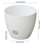 pots fleurs modernes transparents plastique grille tailles adhésif support fleur couvercle