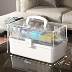 boîte rangement médicaments transparente moderne poignée anti humidité blanc storage ecofriendly