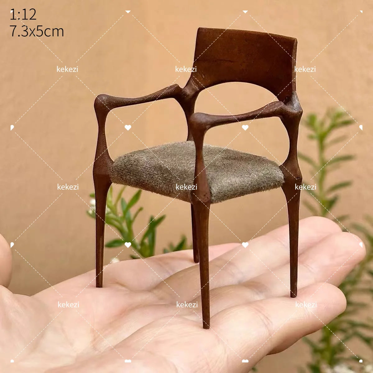 miniature chaise bois décorative meubles maison poupée classique scène miniature 112