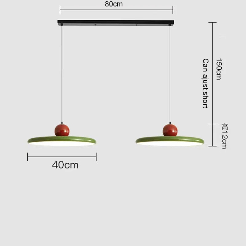 suspension lumineuse moderne vert rouge câble suspendu métal 90 260V 249 2000lm