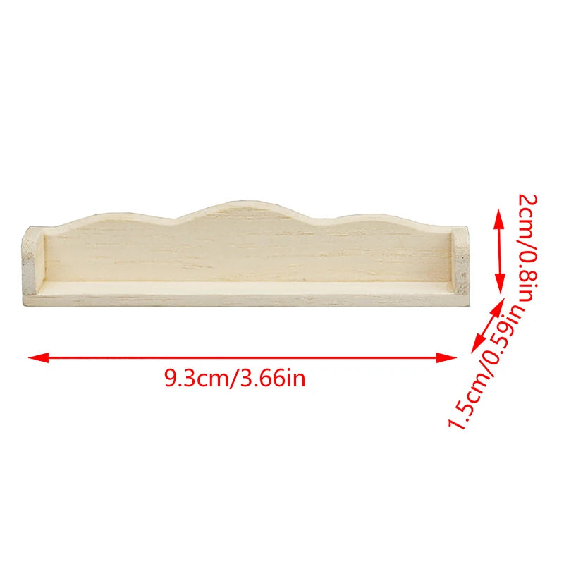 étagère bois naturelle classique moderne suspendue maison poupée rangement décorative
