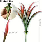 plantes artificielles herbe fine extérieures modernes vert rouge violet pièces