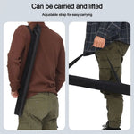 sac rangement polyestère noir pliable multiusage porte bâtons canne pêche parapluie pratique fixations poignées