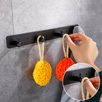 porte clés porte sacs adhésifs crochets aluminium noir or moderne