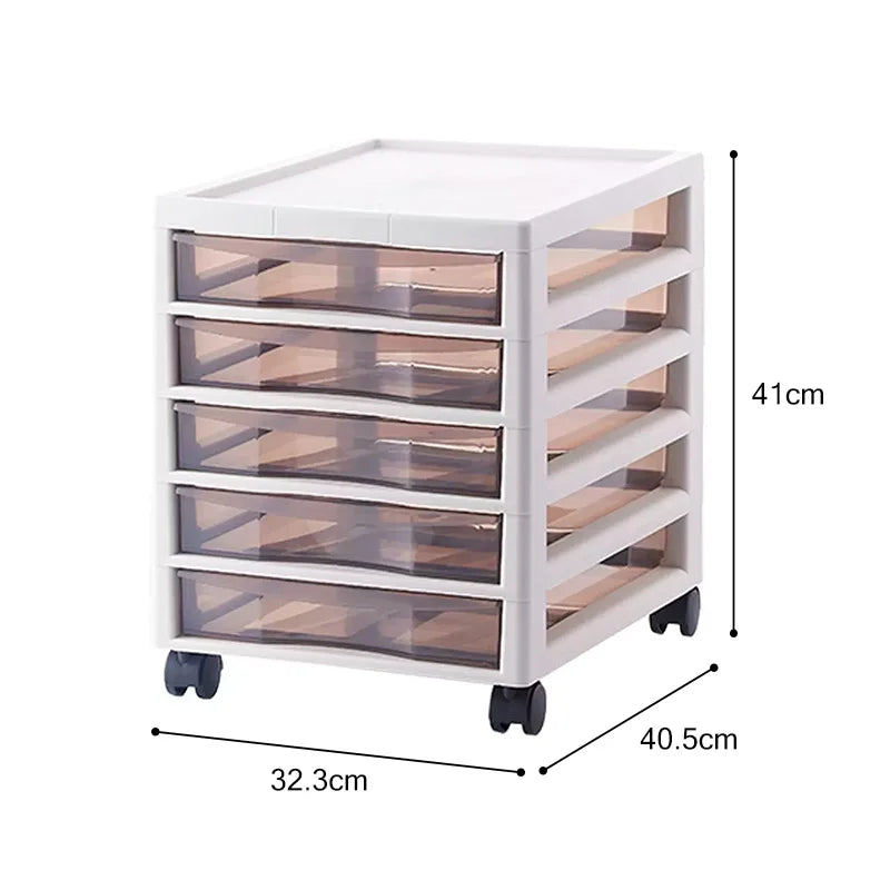 meuble rangement tiroirs blanc transparent moderne roulettes tiroirs multifonctionnels salon maison