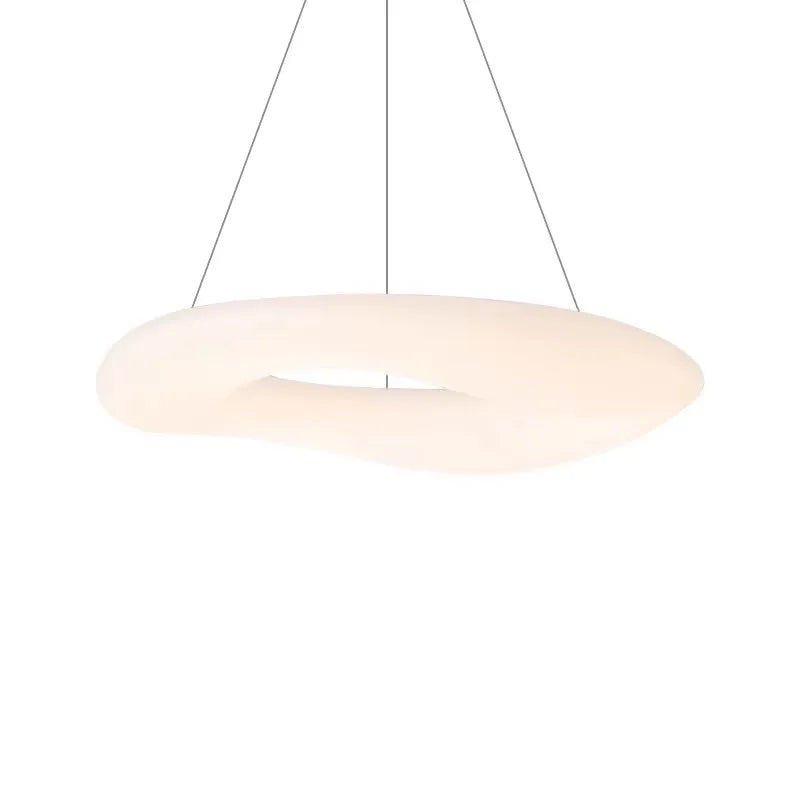 Suspension lumineuse moderne blanche minimaliste salon chambre 45cm 50cm 60cm 75cm 90cm