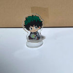 porte clés figurines acryliques transparentes personnages animés cartoon support rond my hero academia