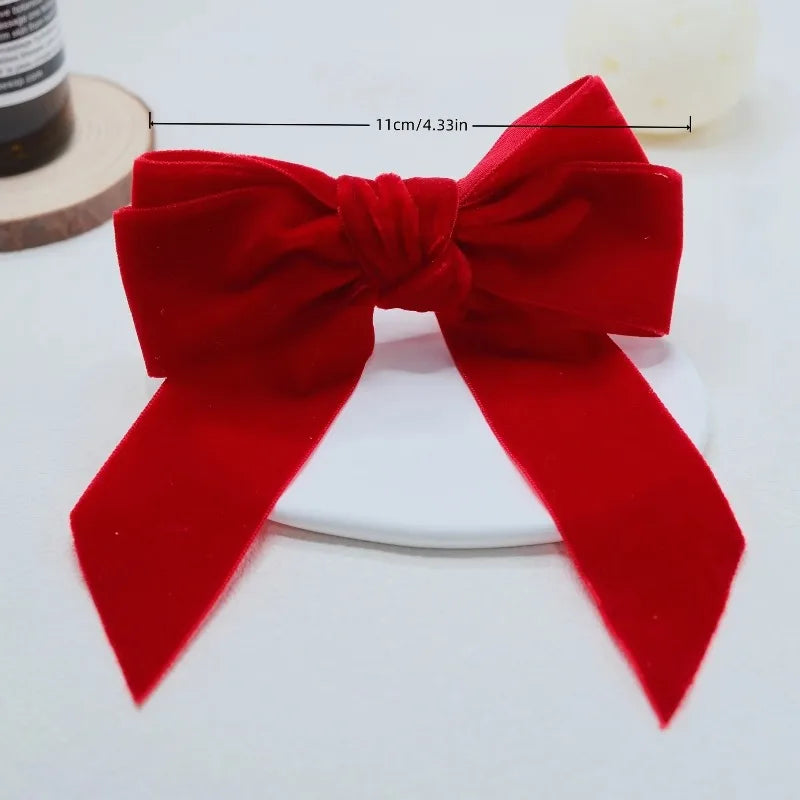 noeud serviette velours rouge vert adhésif festif élégant table décoration dîner vacances festive