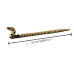 jouet serpent articulé marron noir réelle 33cm décoratif imitations écailles texturées éléments fleurs livres