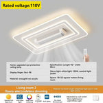 plafonnier led blanc moderne minimaliste ventilation grille diffusion lumière chambre salon
