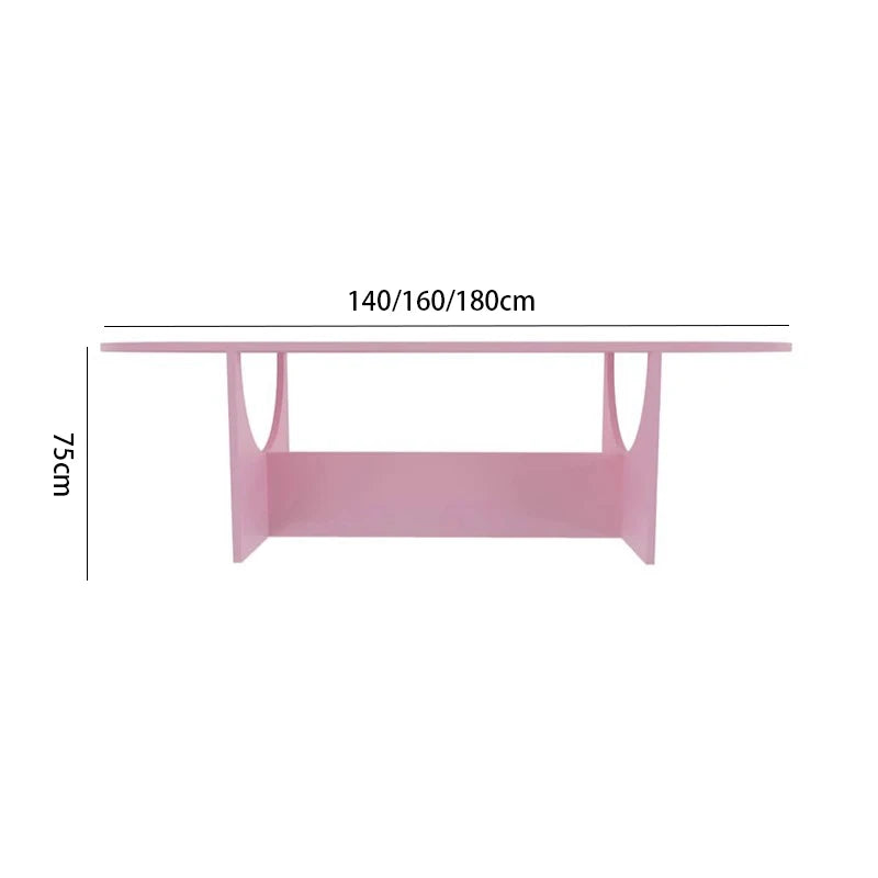 table ovale rose moderne chaises tressées meuble bas jaune tableaux bleus bol blanc lampe