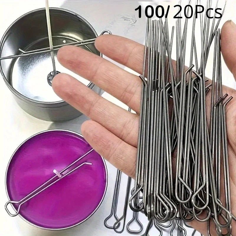 pinces métalliques crochet mèche bougie fabrication artisanat décoration intérieure variété couleurs métal verre