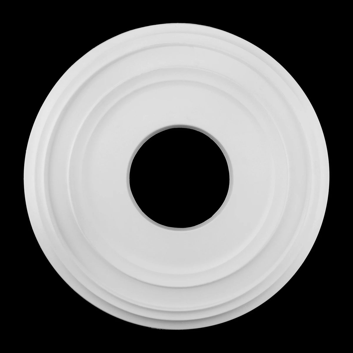 anneau blanc classique diamètre 31cm opacité concentrique lisse fixations invisibles abs ccc